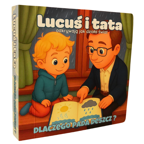 Lucuś i tata – Dlaczego pada deszcz